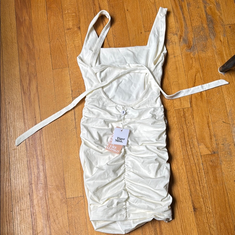 Tiger Mist White Mini Dress